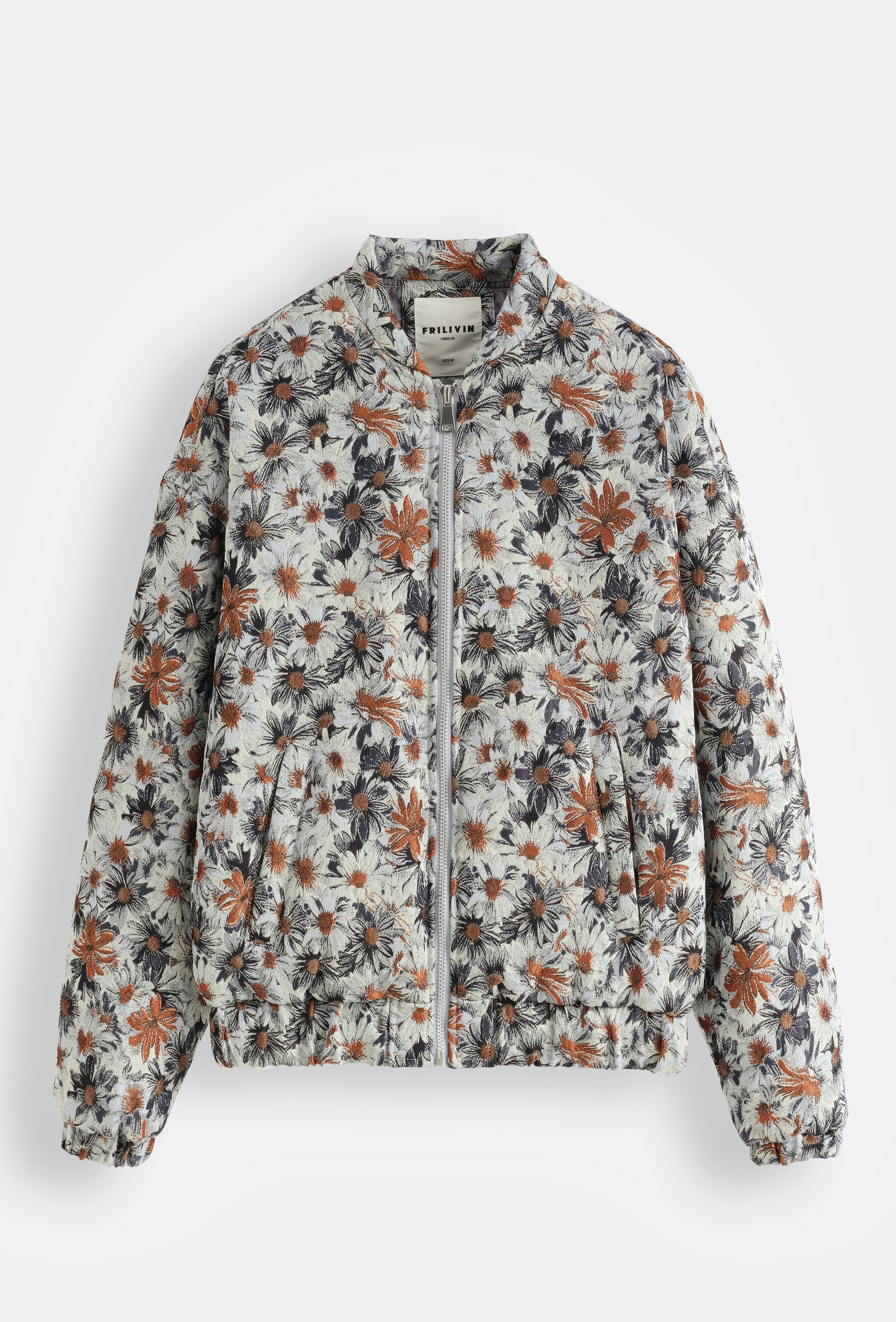 Veste bomber floral tendance