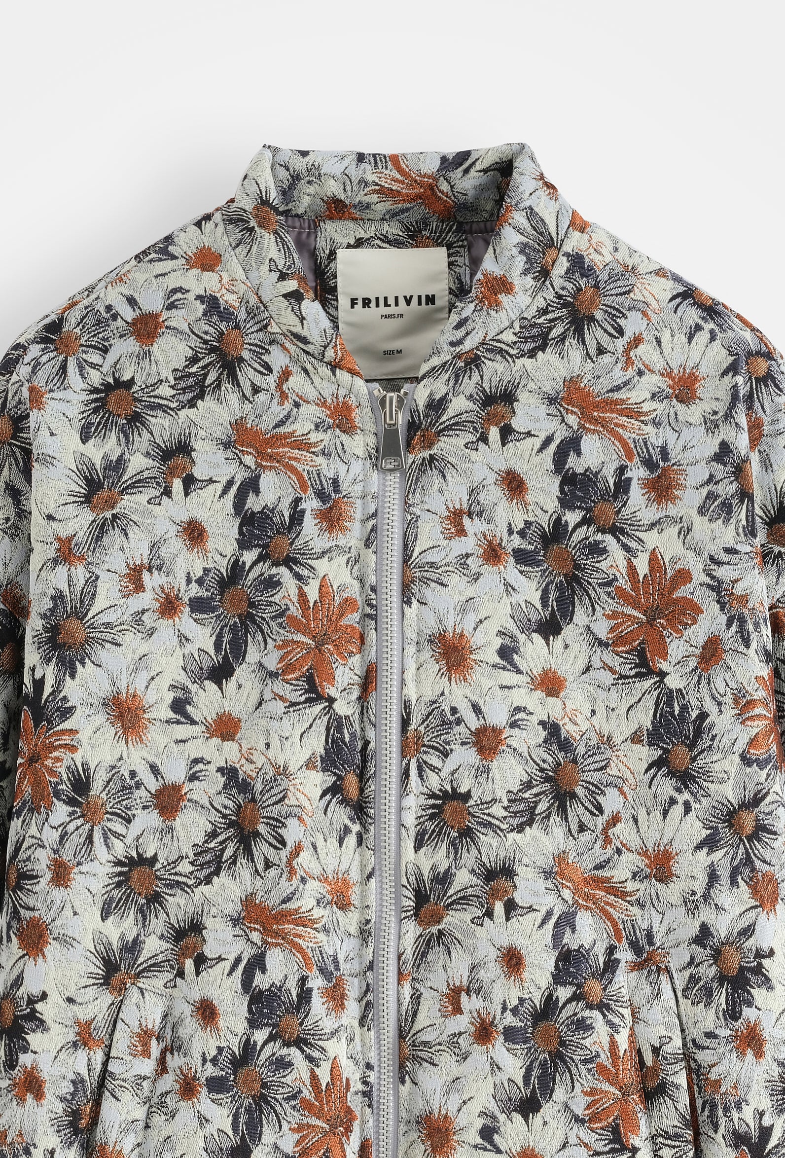 Veste bomber floral tendance