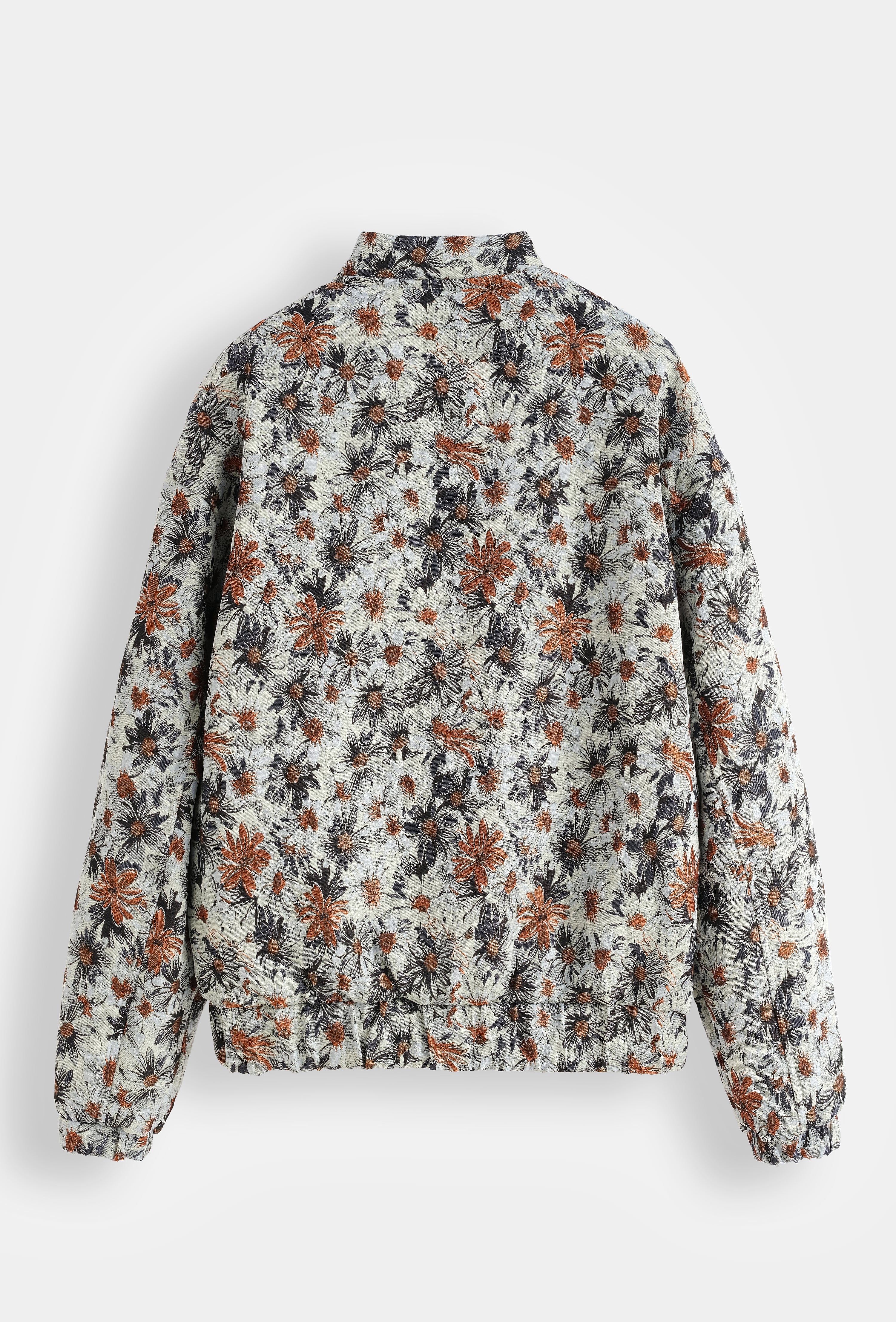 Veste bomber floral tendance