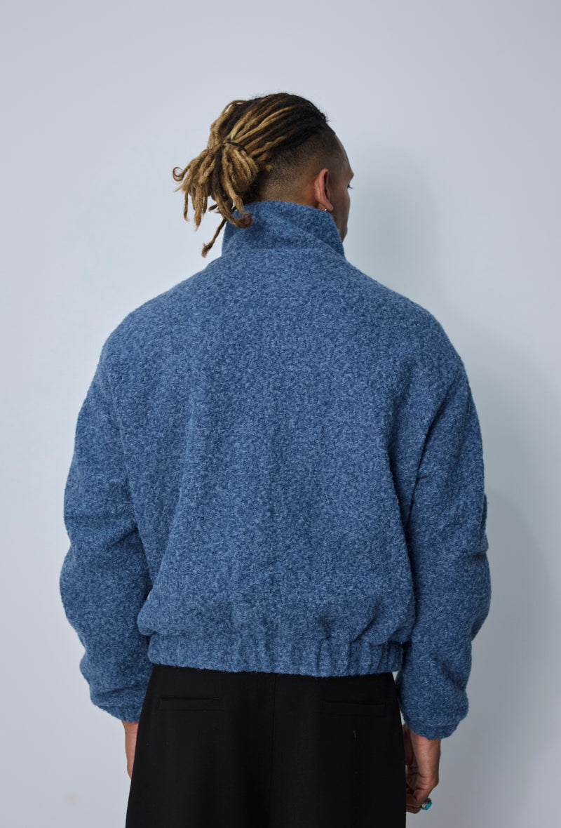 Veste zippée col montant