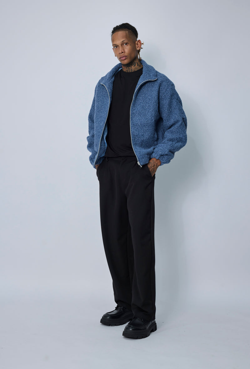 Veste zippée col montant