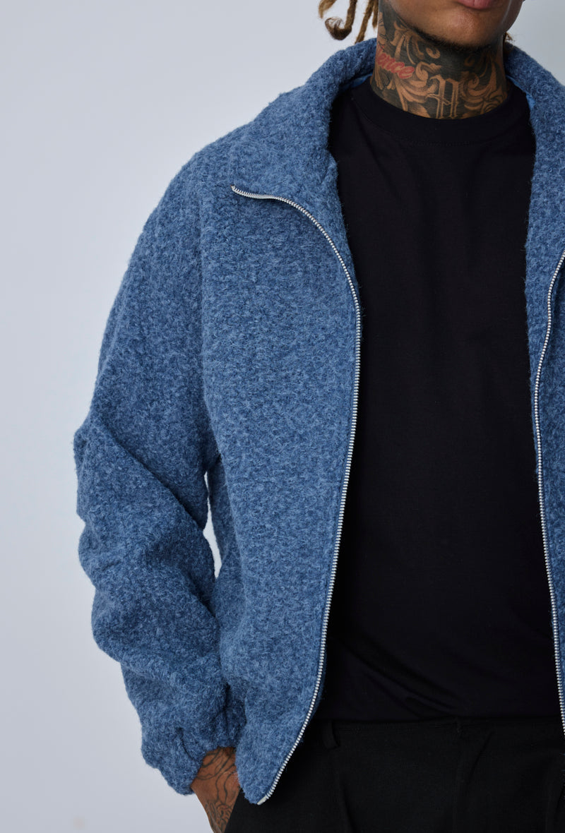 Veste zippée col montant
