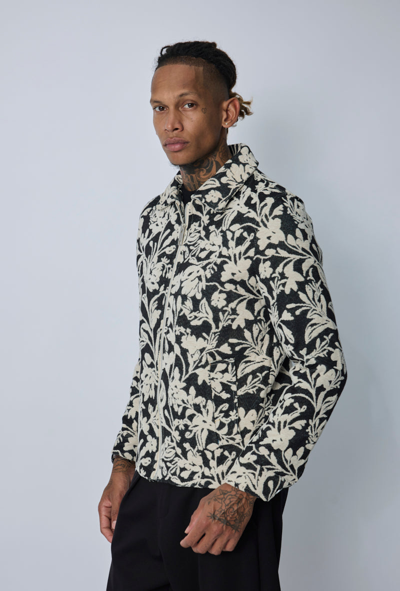 Veste zippée florale