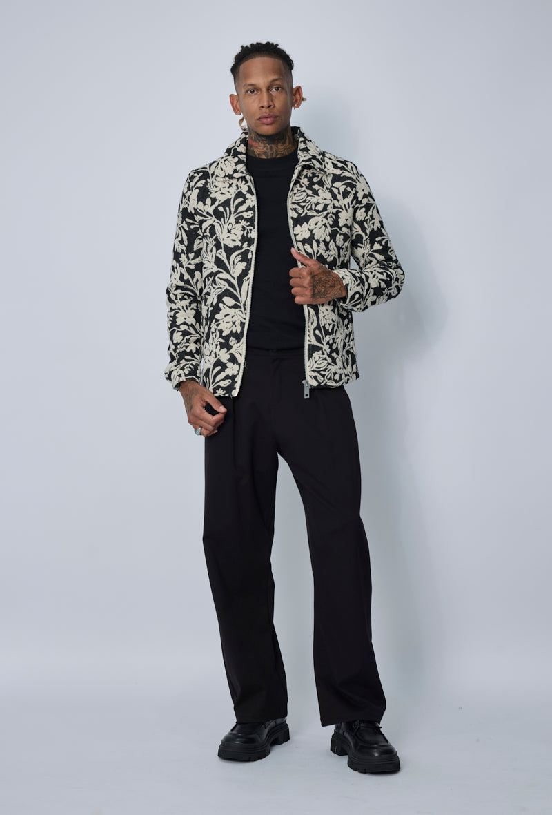 Veste zippée florale