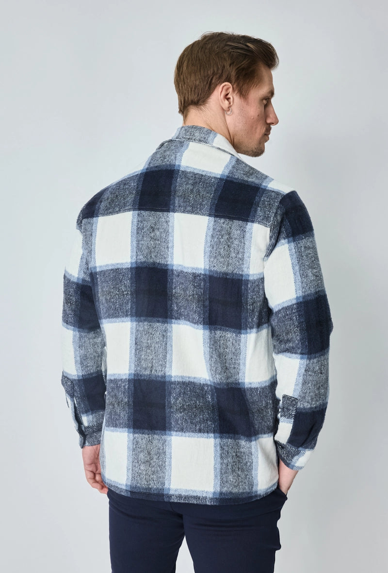 Comfortable jacket with check pattern