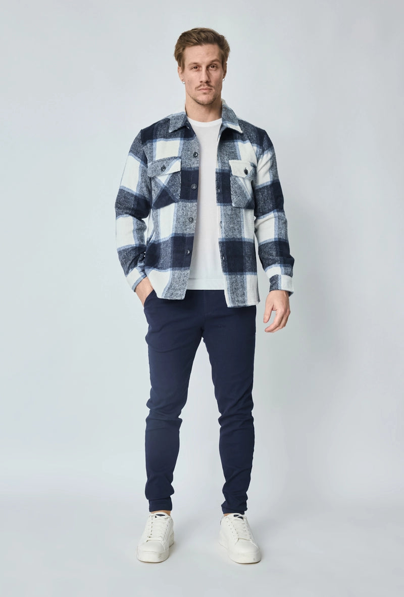 Comfortable jacket with check pattern