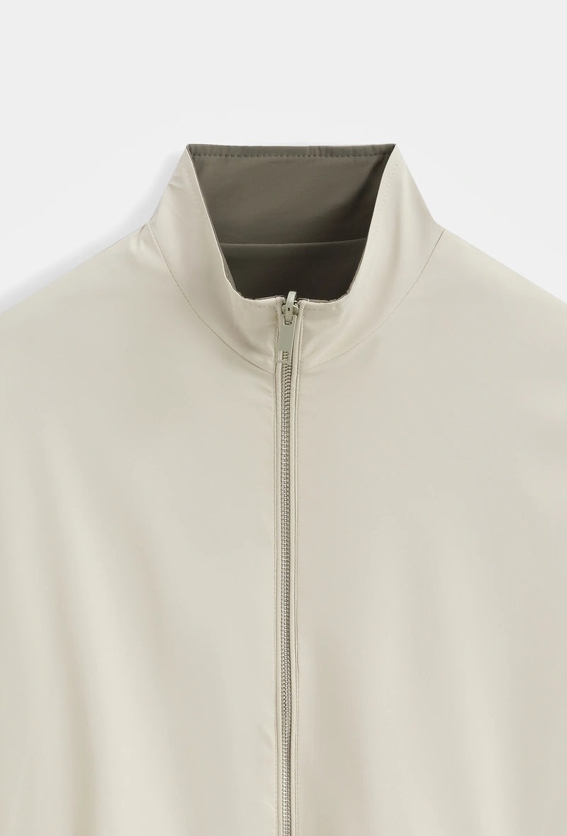 Veste zippée col montant