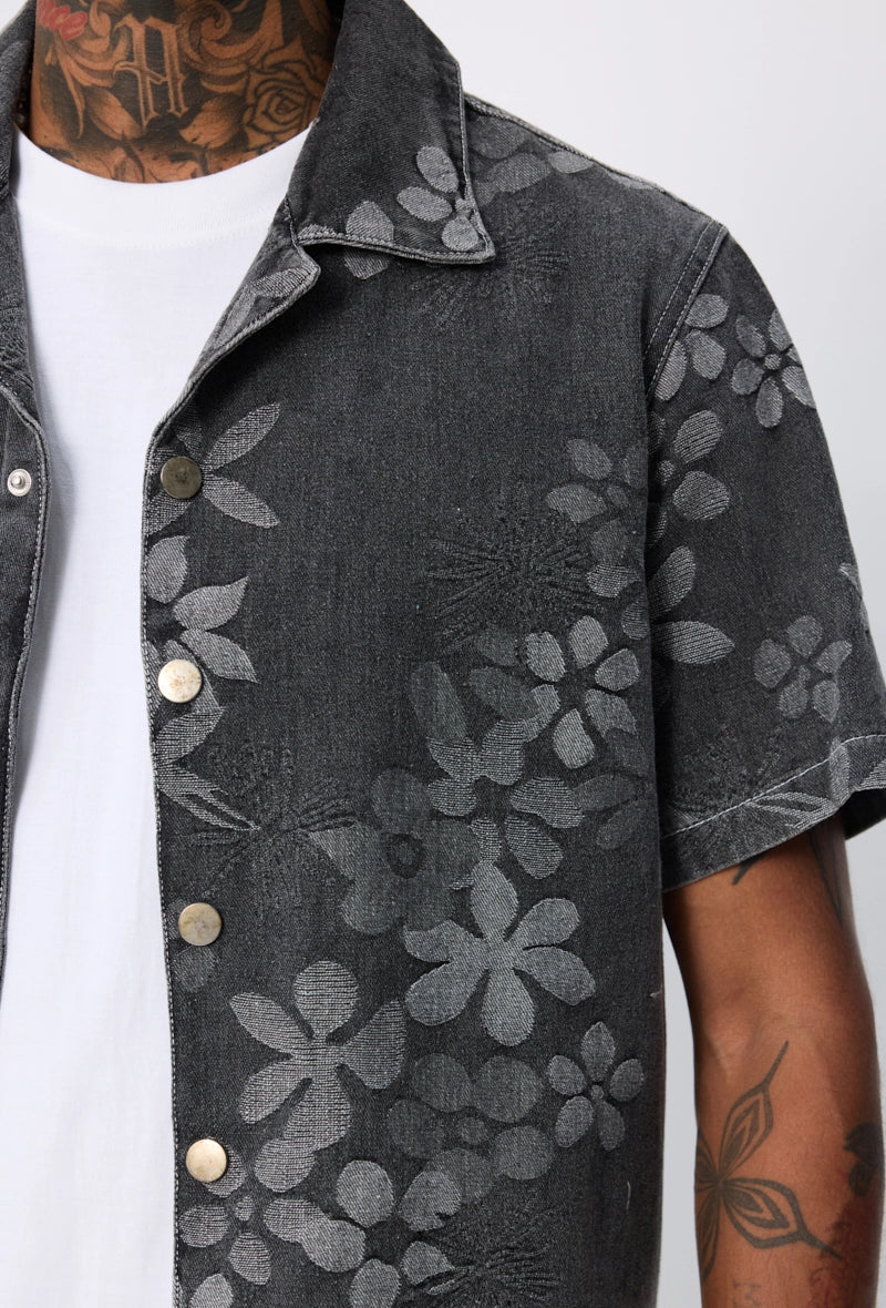 Ensemble veste et pantalon à motifs fleuris