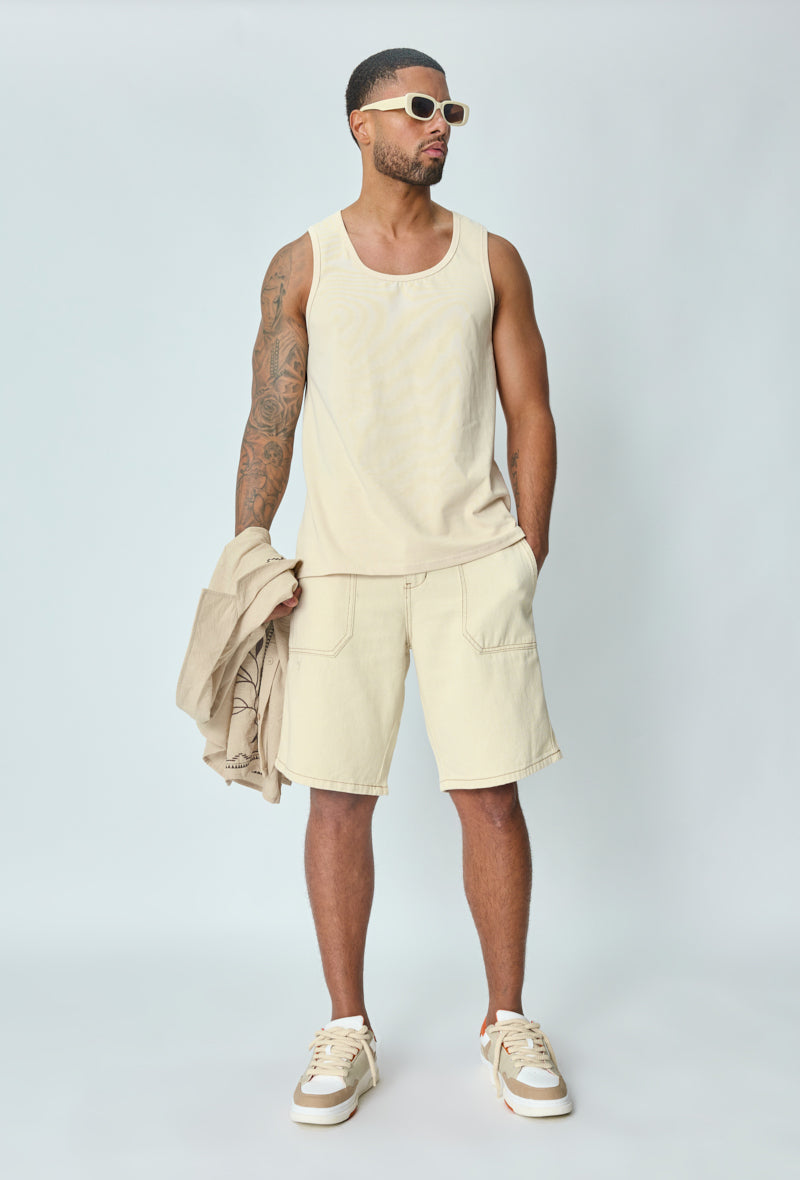 Regular fit cargo shorts