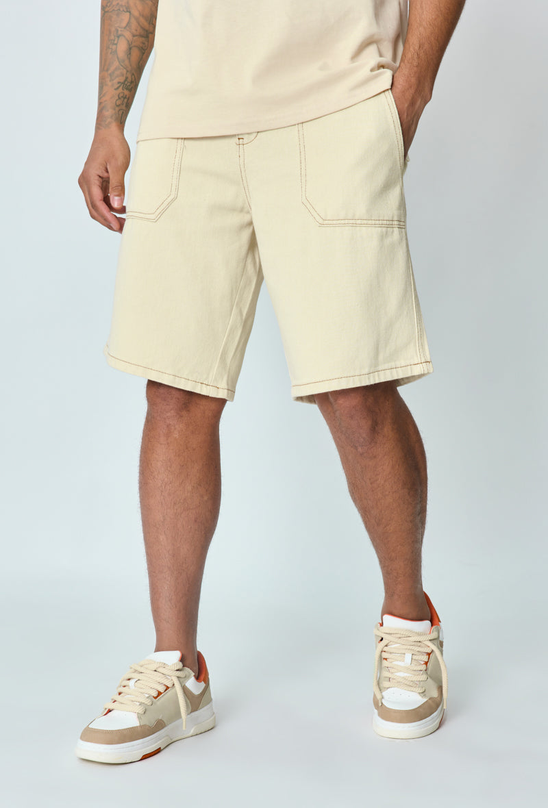 Regular fit cargo shorts