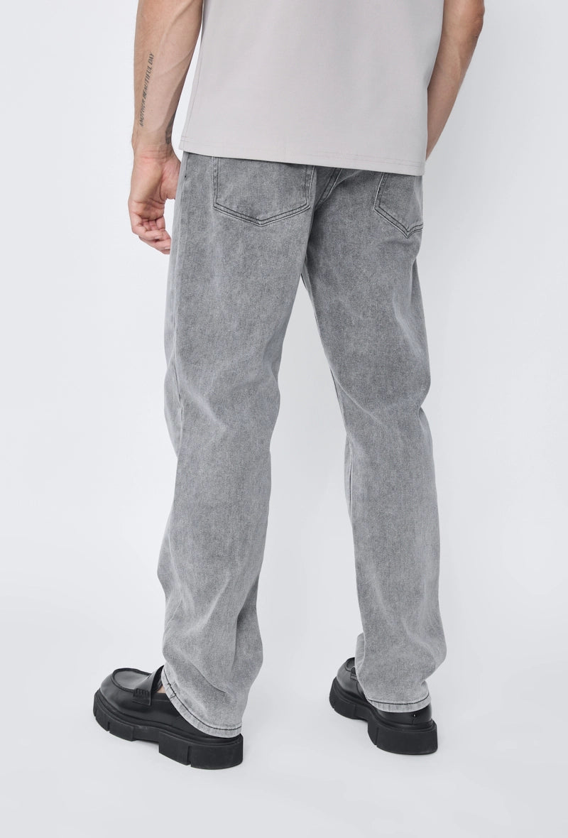 Oversized straight urban jeans