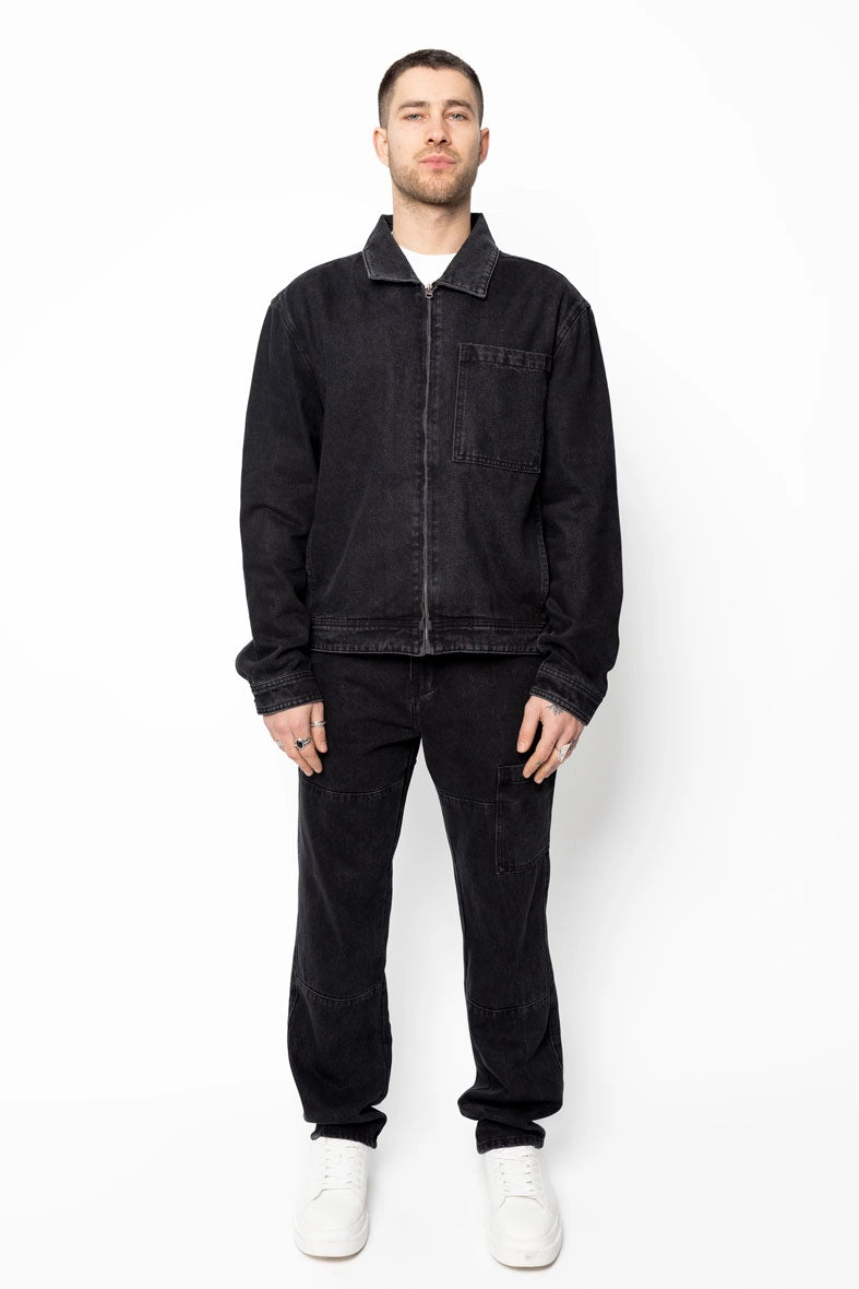 Ensemble pantalon en jean noir