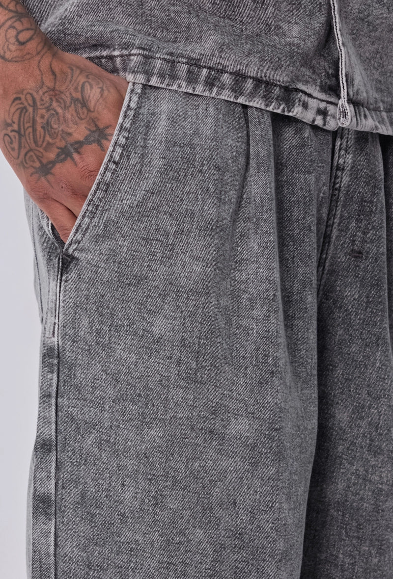 Ensemble chemise short en jean confort et style décontracté