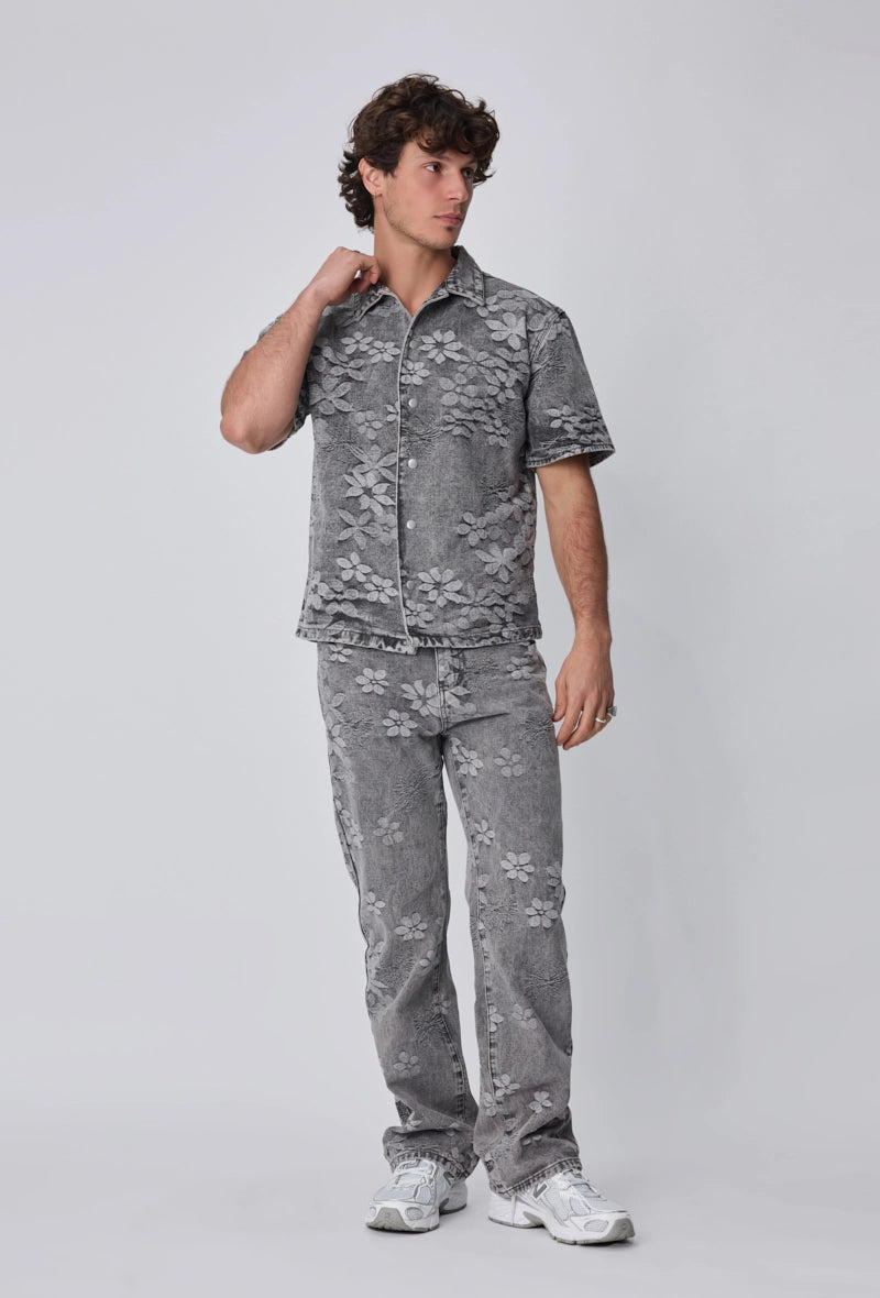 Ensemble chemise pantalon à imprimé floral