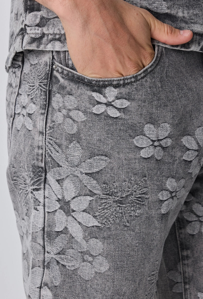 Ensemble chemise pantalon à imprimé floral