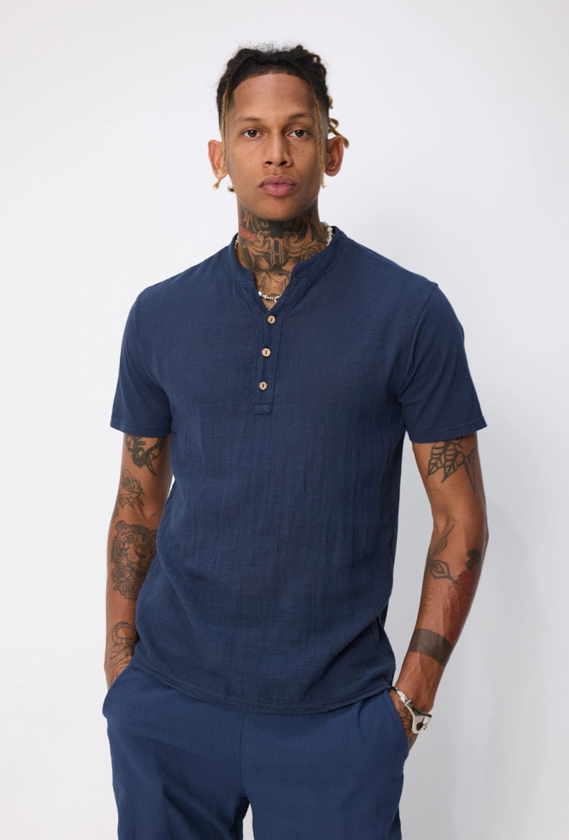 Light linen effect T-shirt