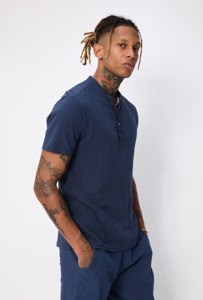 Light linen effect T-shirt