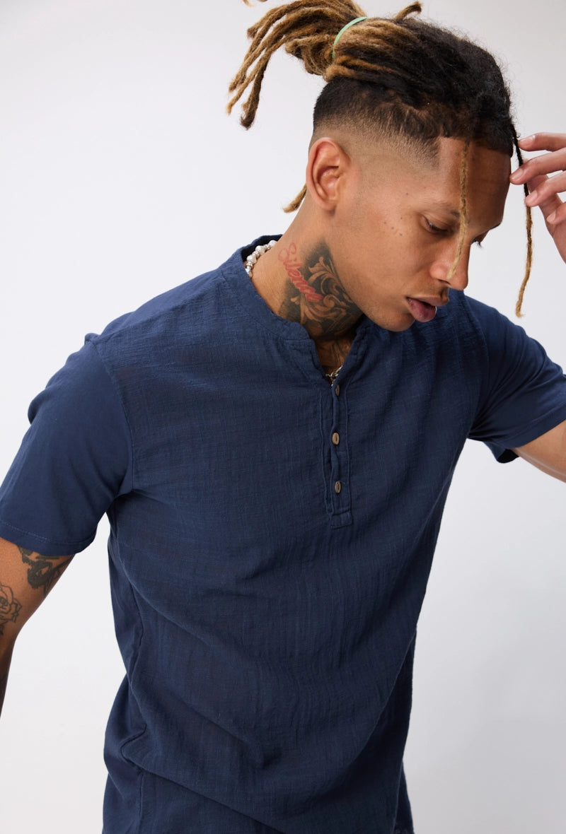 Light linen effect T-shirt