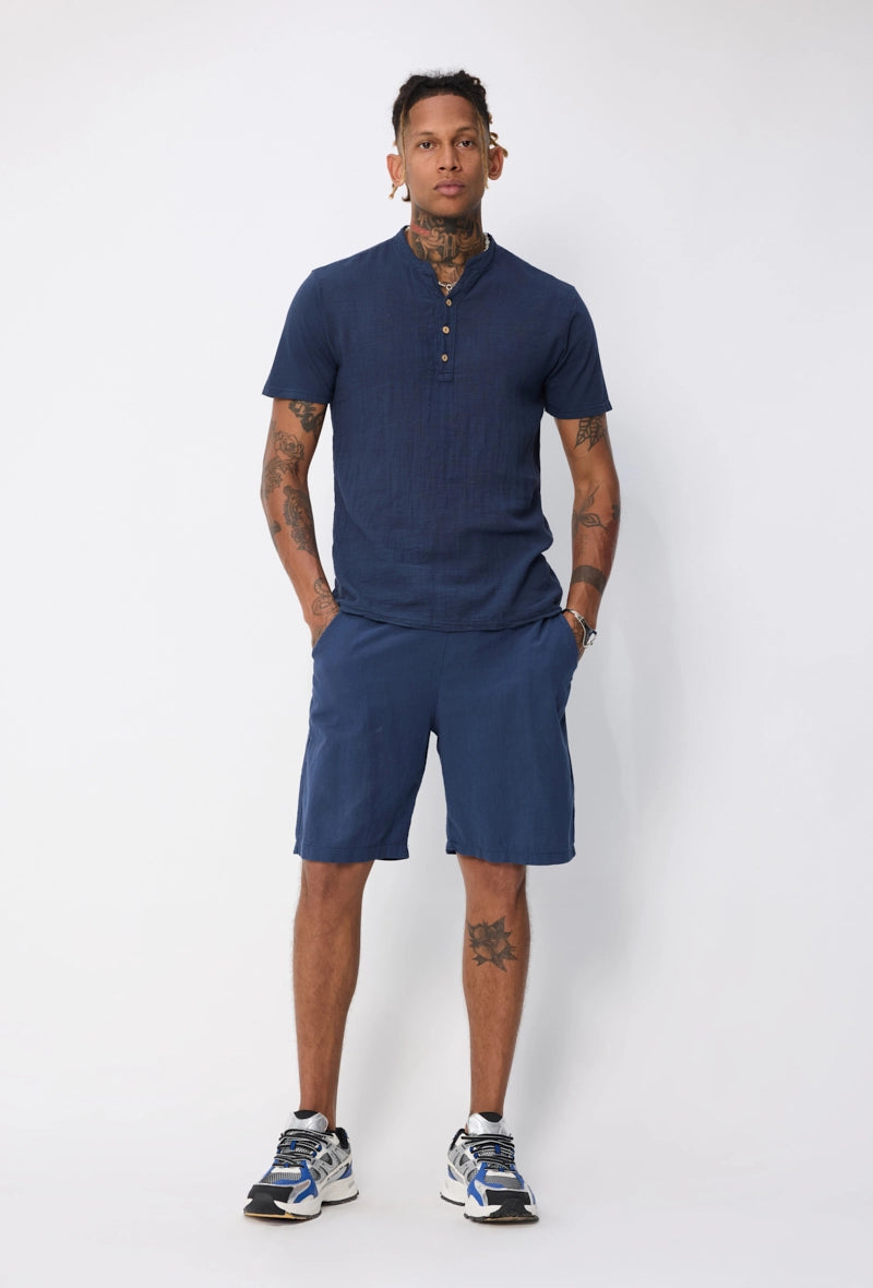Light linen effect T-shirt