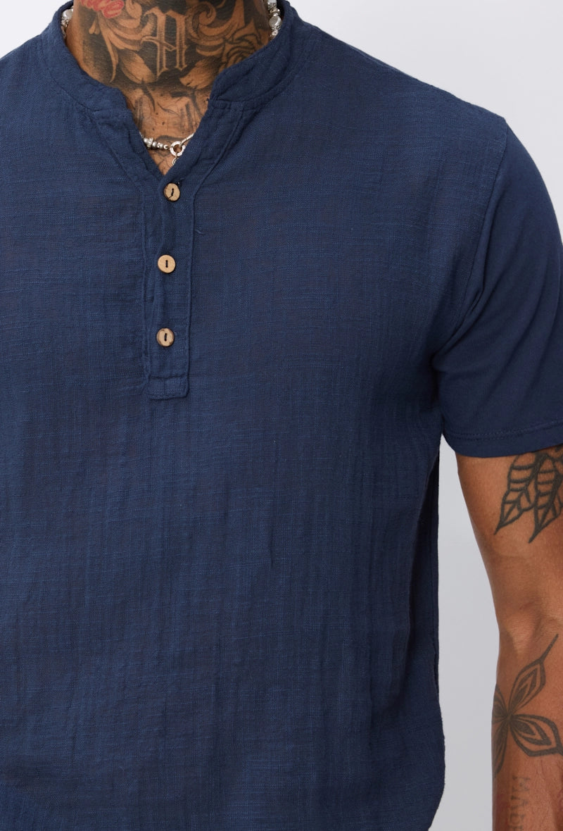 Light linen effect T-shirt