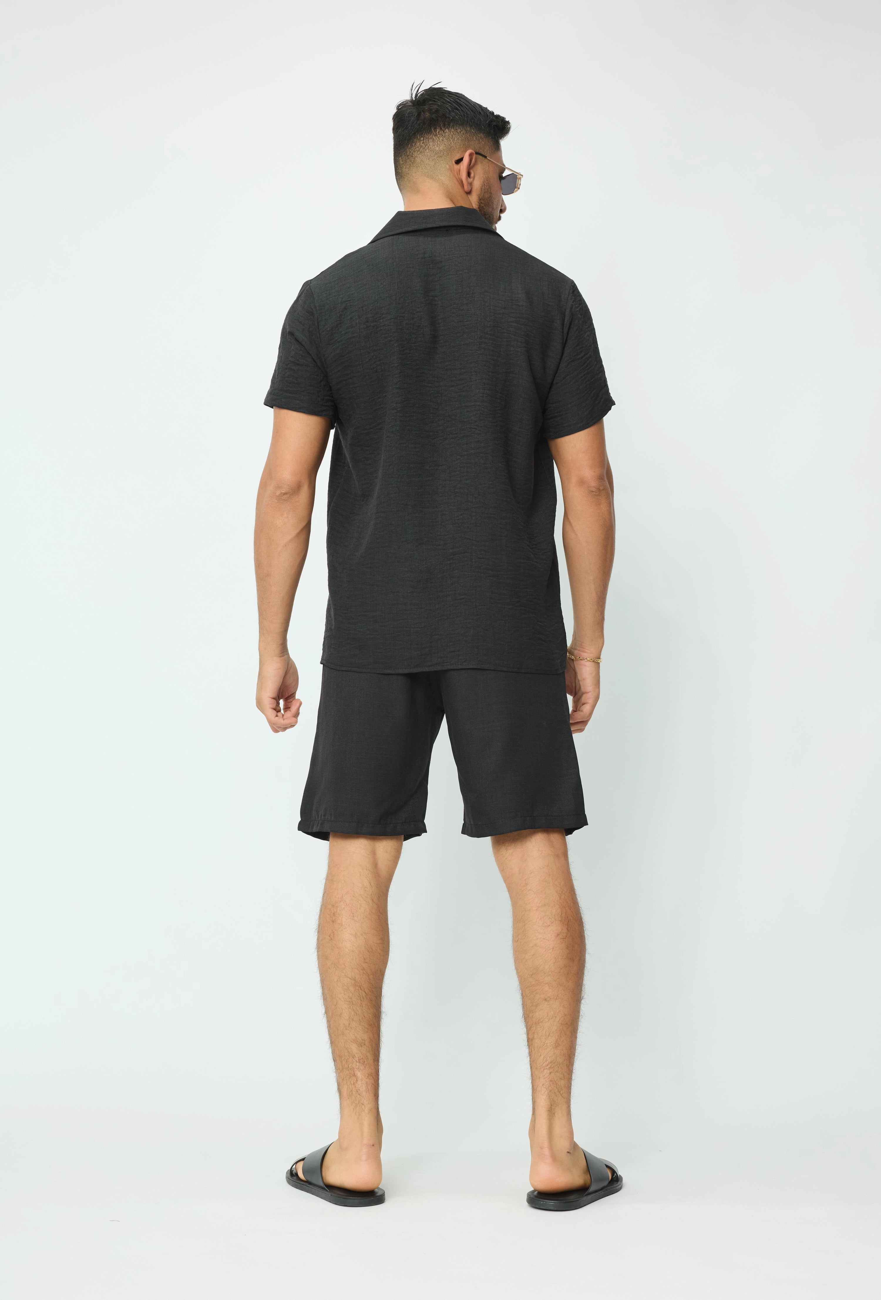 Chemise manches courtes à bouton