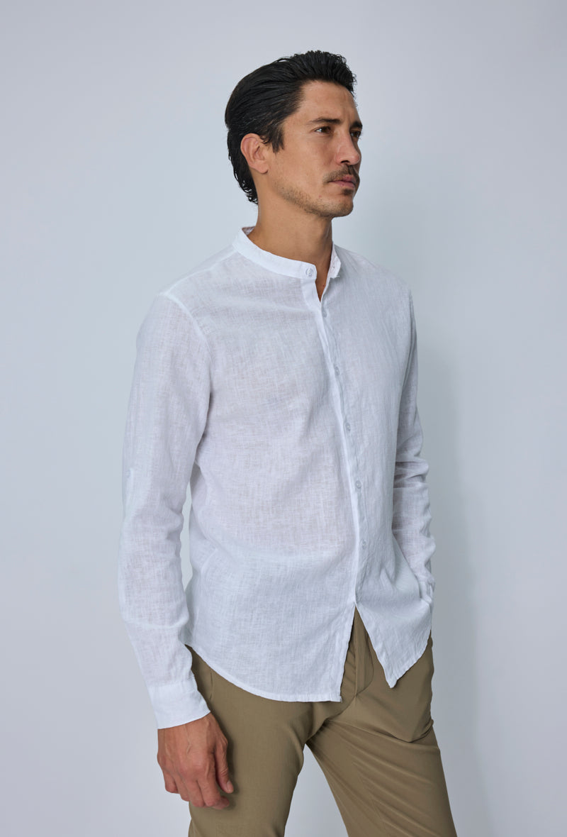 Chemise col mao casual