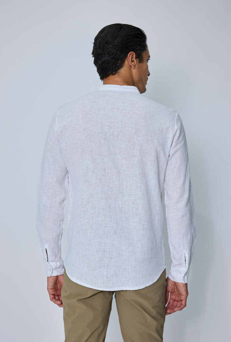 Chemise col mao casual