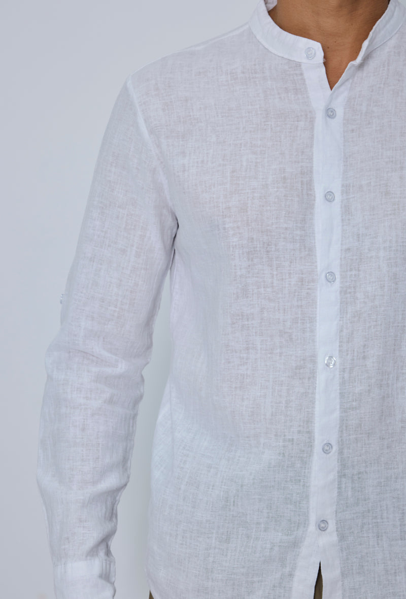 Chemise col mao casual