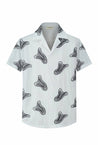 Chemise à manches courtes avec un motif de formes abstraites éparpillées - Frilivin