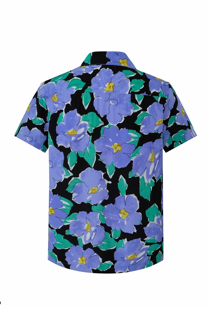 Chemise à manches courtes avec un motif floral - Frilivin