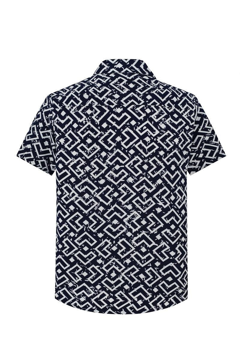 Chemise à motif géométrique - Frilivin