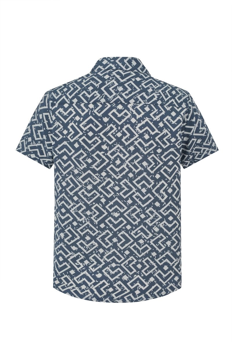 Chemise à motif géométrique - Frilivin