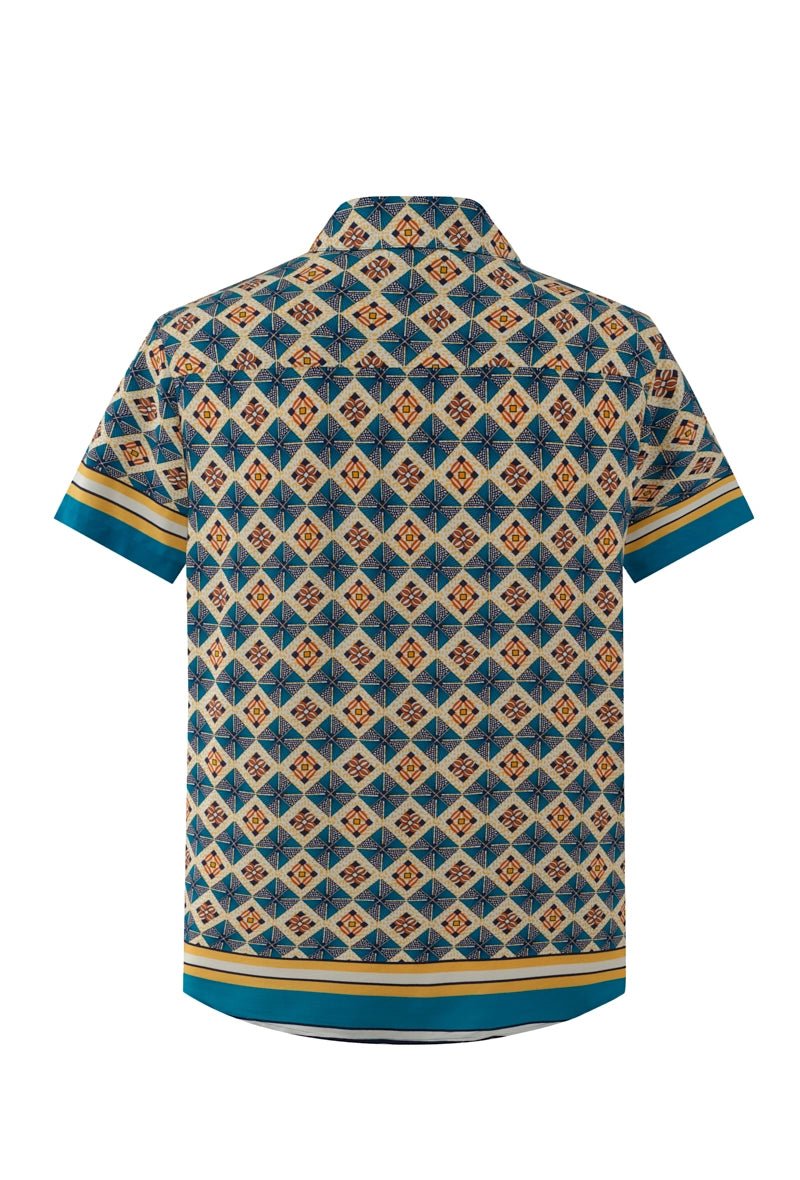 Chemise de loisir à imprimé mosaïque - Frilivin