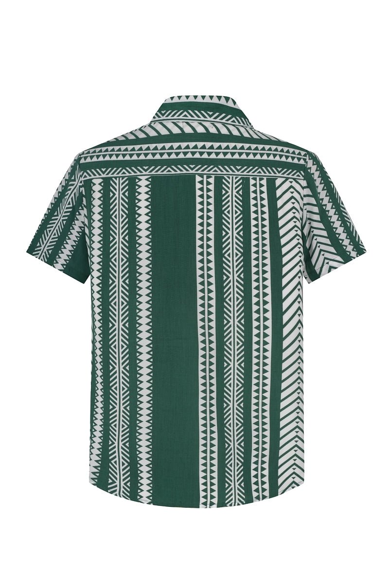 Chemise décontractée à motifs géométriques - Frilivin