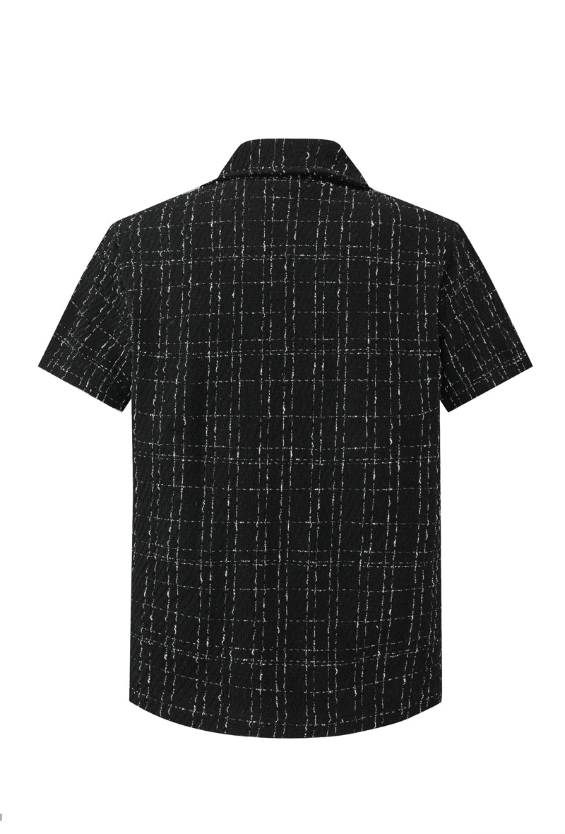 Chemise manches courtes à carreaux - Frilivin