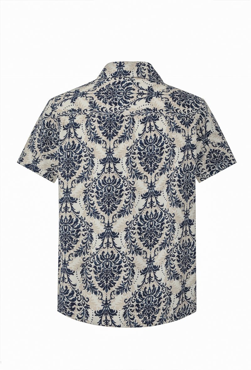 Chemise manches courtes à motifs fleuris - Frilivin