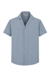 Chemise unie manches courtes - Frilivin