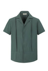 Chemise unie manches courtes - Frilivin