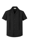 Chemise unie manches courtes - Frilivin