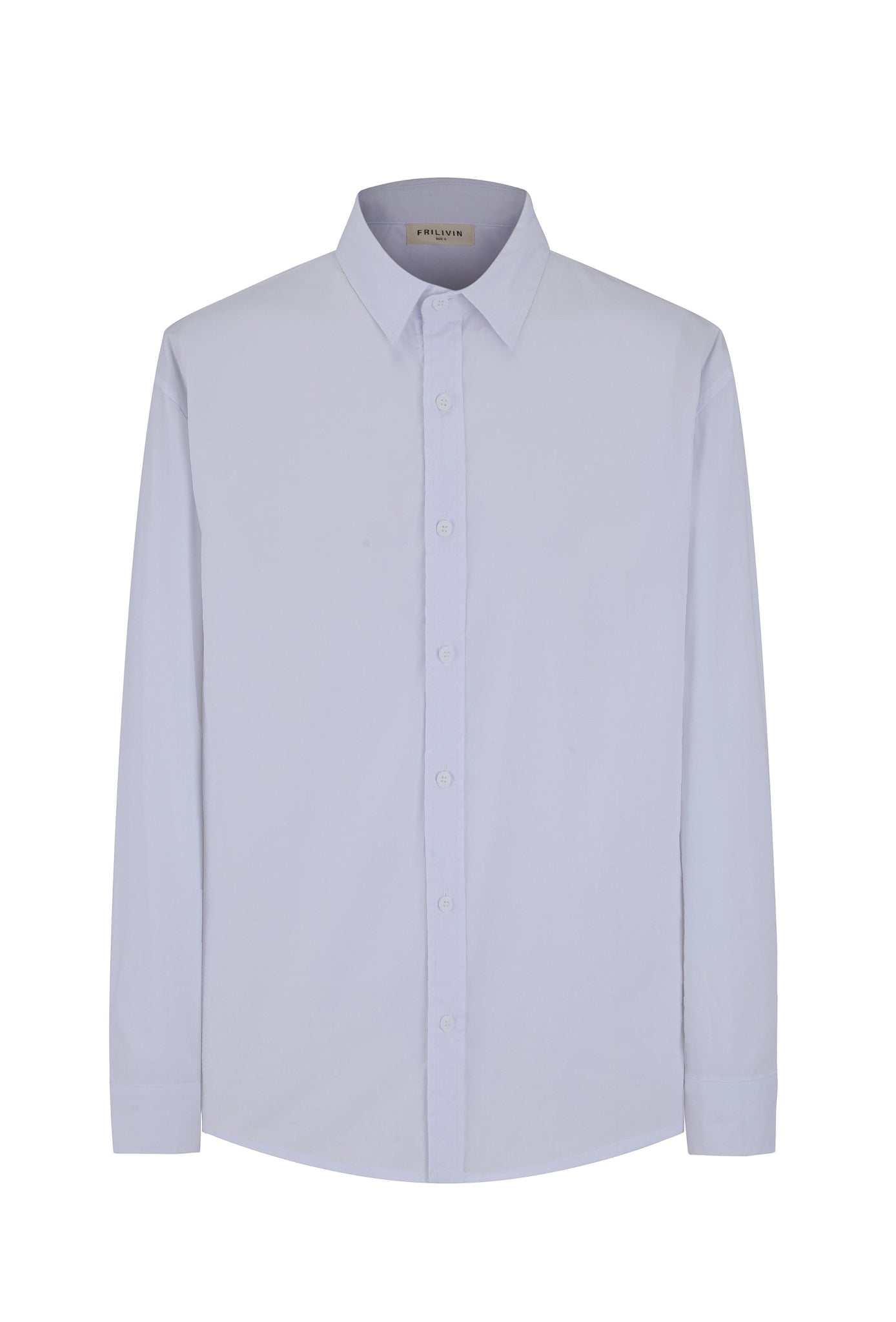 Chemise unie manches longues - Frilivin