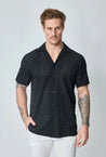 Chemise unie trouée manches courtes - Frilivin