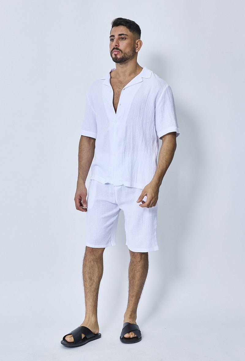 Ensemble chemise et short casual gaze de - Frilivin