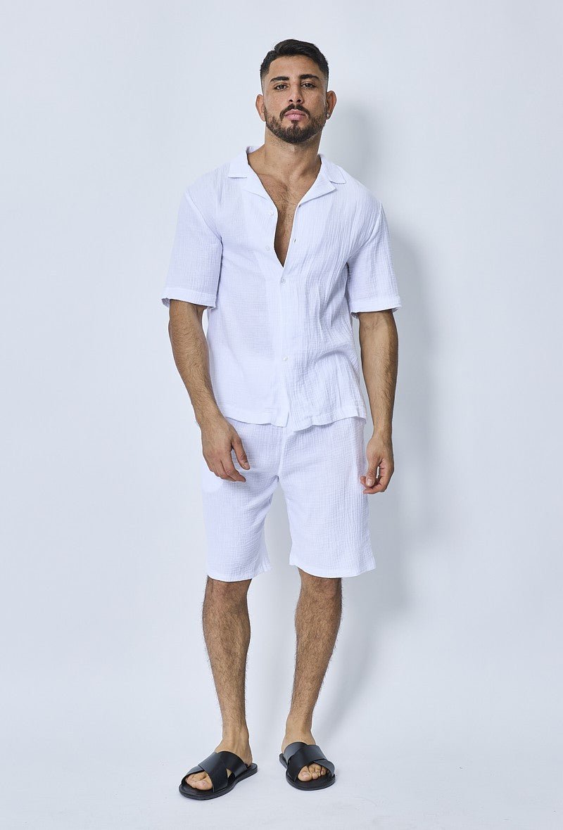 Ensemble chemise et short casual gaze de - Frilivin