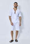 Ensemble chemise et short casual gaze de - Frilivin