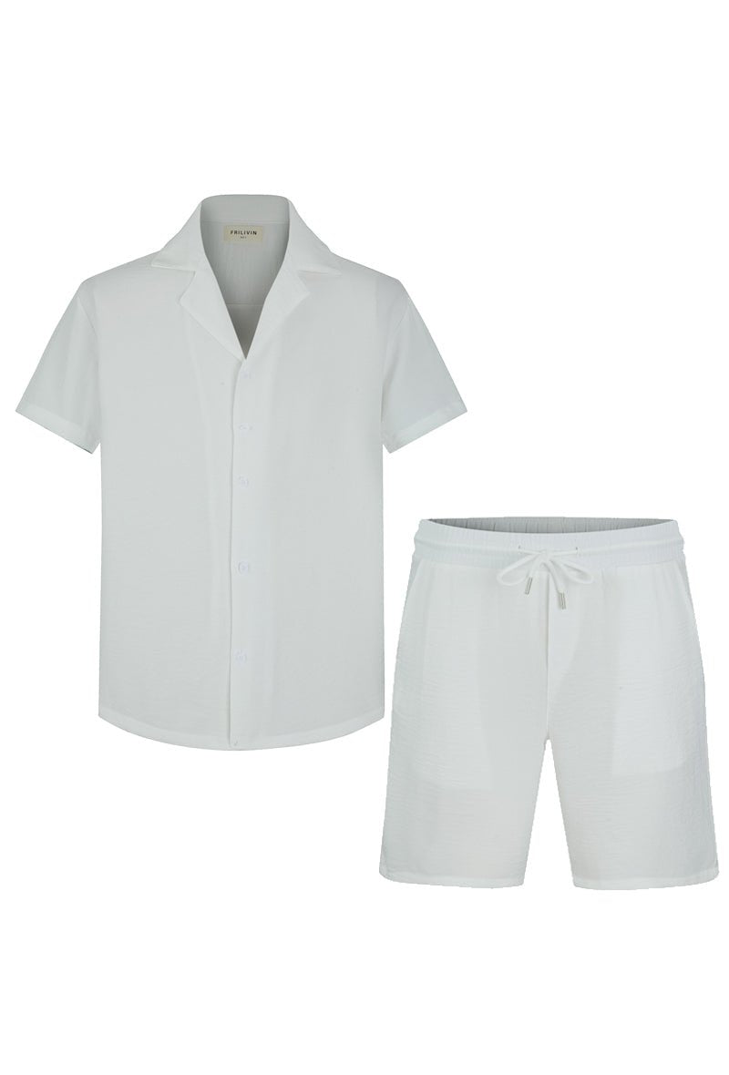 Ensemble chemise manches courtes short - Frilivin