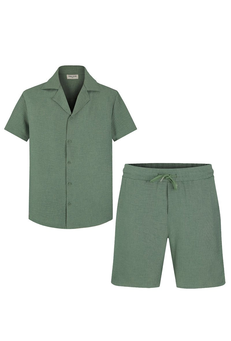 Ensemble chemise manches courtes short - Frilivin