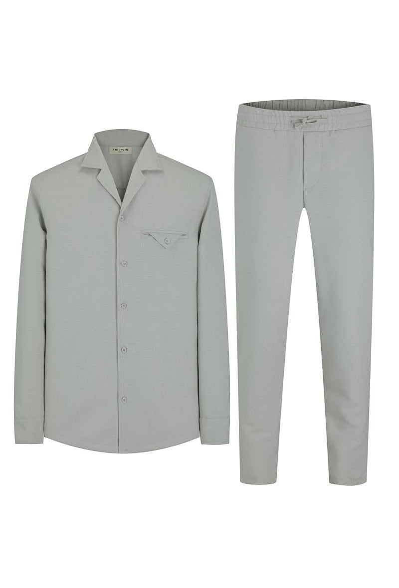 Ensemble chemise manches longues pantalon - Frilivin
