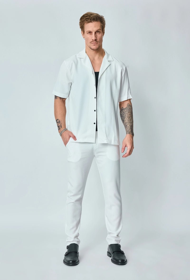 Ensemble chemise pantalon uni - Frilivin