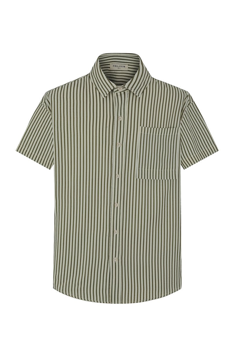 Ensemble chemise short à rayure - Frilivin