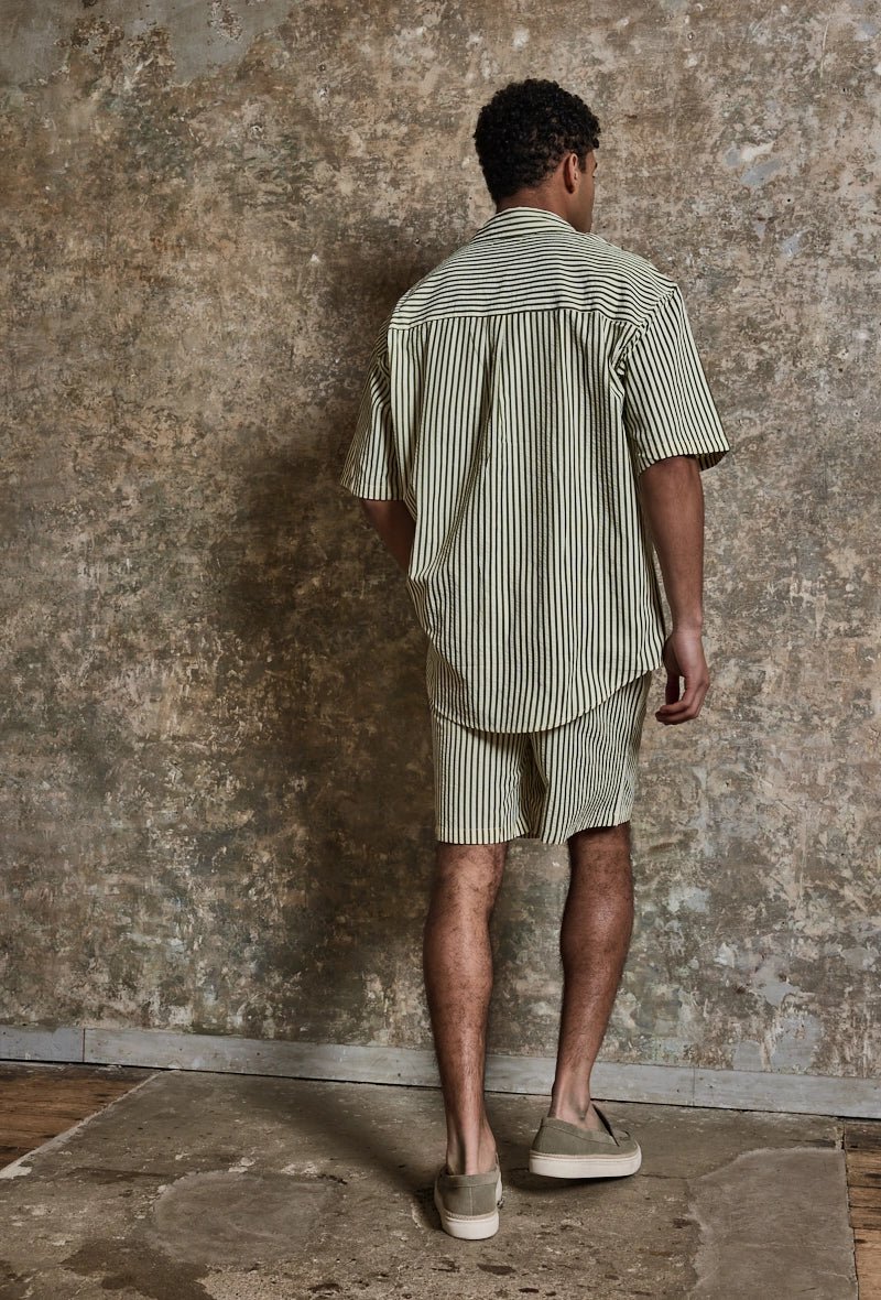 Ensemble chemise short à rayure - Frilivin